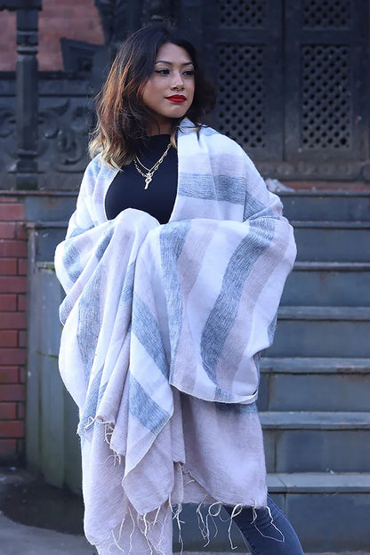 Himalayan Yak Wool Blanket/Travel Throw - Vajracrafts