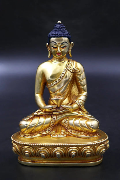 Handmade Amitabha Buddha Statue 6" - Vajracrafts