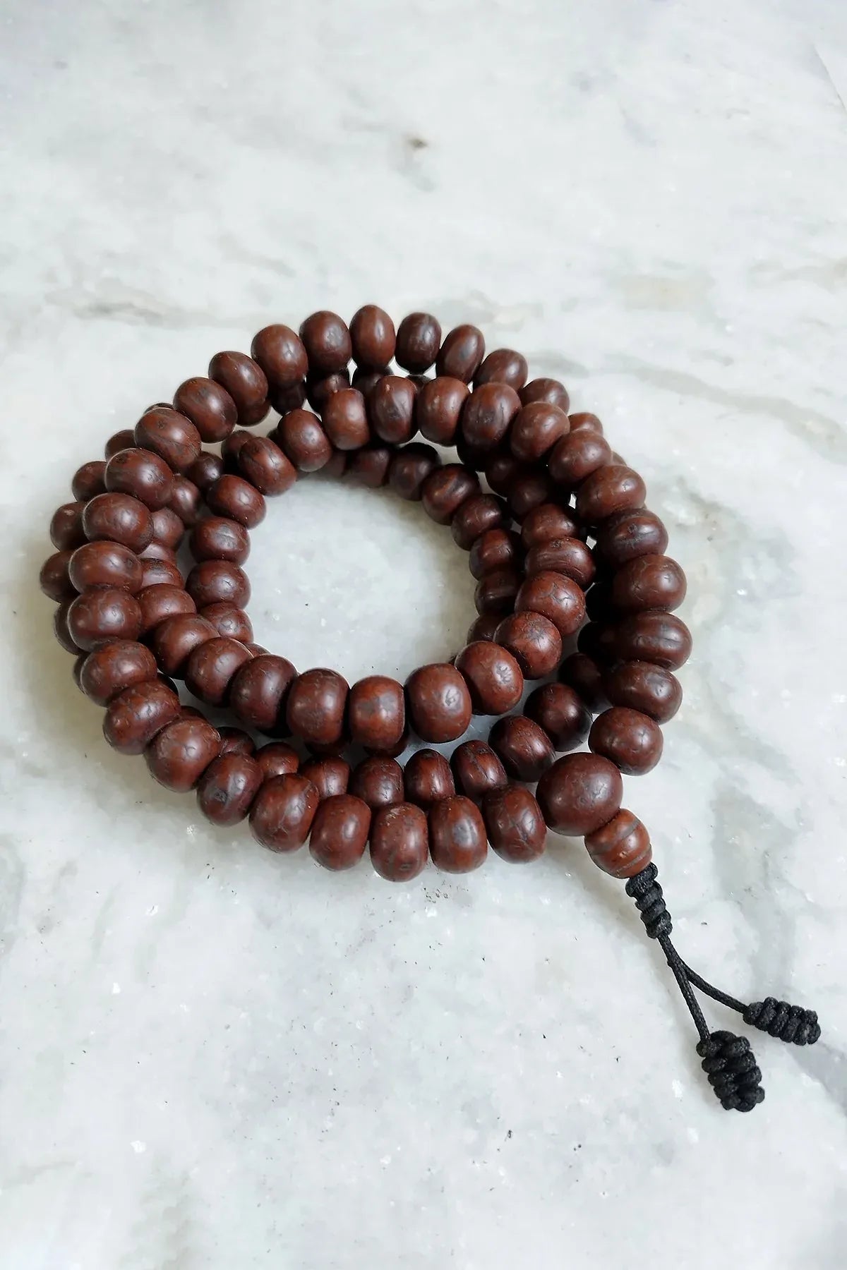 12mm Bodhi Seeds Mala, Buddhist Prayer Mala, Meditation Mala, Phoenix Eye Mala - Vajracrafts
