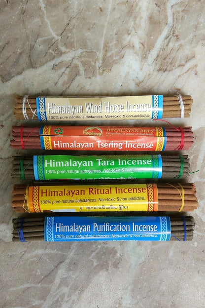 Set of 5 Mix Himalayan Incense Gift Set Handmade Incense Sticks, large - Vajracrafts