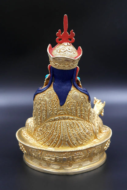 Tibetan Guru Padmasambhava Statue form Boudha, 8" - Vajracrafts