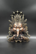 Ganesh Face Wall Hanging in Copper - Vajracrafts