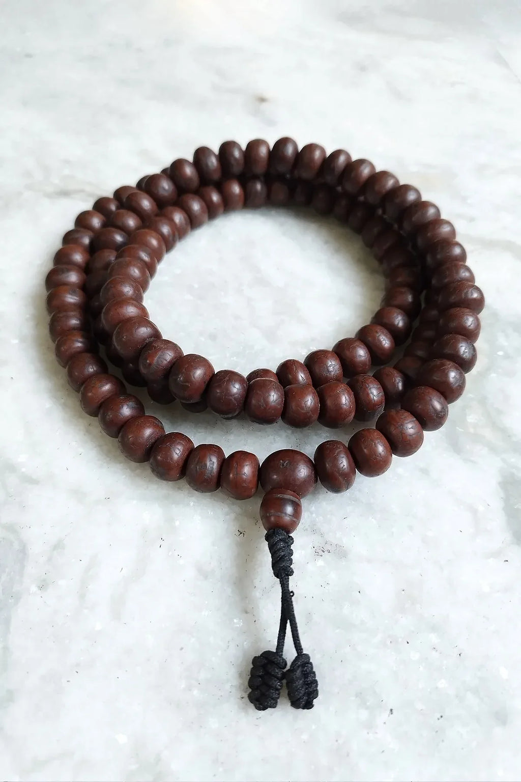 12mm Bodhi Seeds Mala, Buddhist Prayer Mala, Meditation Mala, Phoenix Eye Mala - Vajracrafts