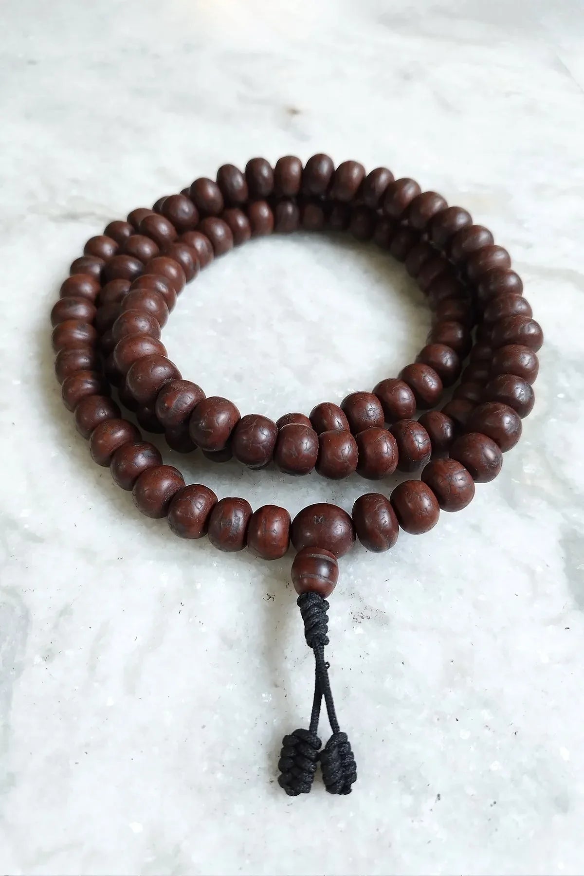 12mm Bodhi Seeds Mala, Buddhist Prayer Mala, Meditation Mala, Phoenix Eye Mala - Vajracrafts