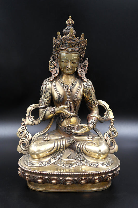 Antique looks Tibetan Vajrasattva Statue 11.5"