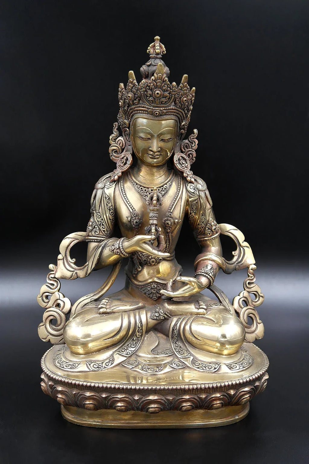 Antique looks Tibetan Vajrasattva Statue 11.5" - Vajracrafts