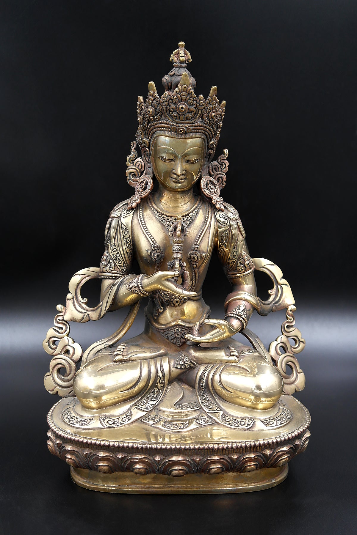 Antique looks Tibetan Vajrasattva Statue 11.5" | Vajracrafts