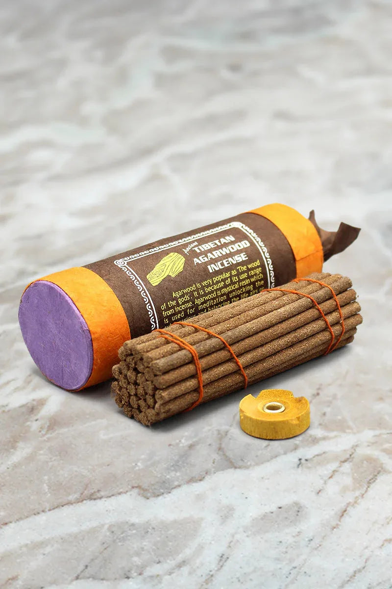 Ancient Tibetan Agarwood Incense sticks, 5" - Vajracrafts
