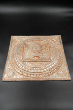 Silver Plated Tibetan Buddhist Mandala Thangka Wall hanging - Vajracrafts