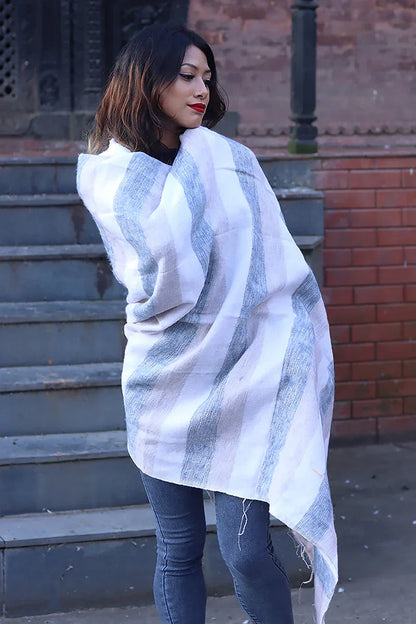 Himalayan Yak Wool Blanket/Travel Throw - Vajracrafts