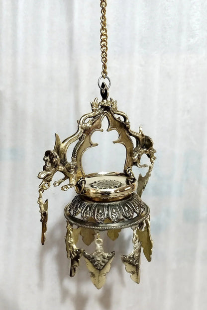 Hanging Oil Lamp From Nepal, Dalucha - Vajracrafts