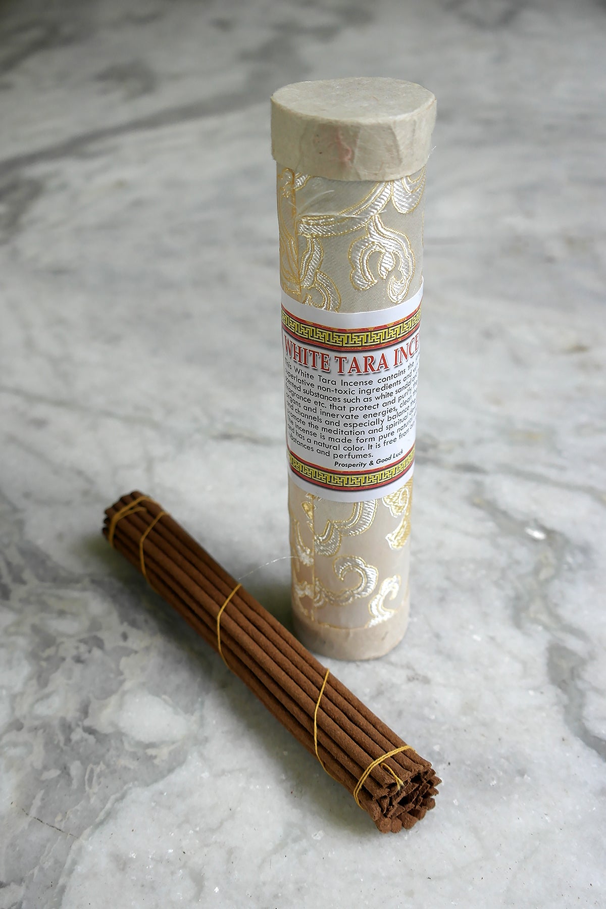 White Tara Incense in brocade pack | Vajracrafts