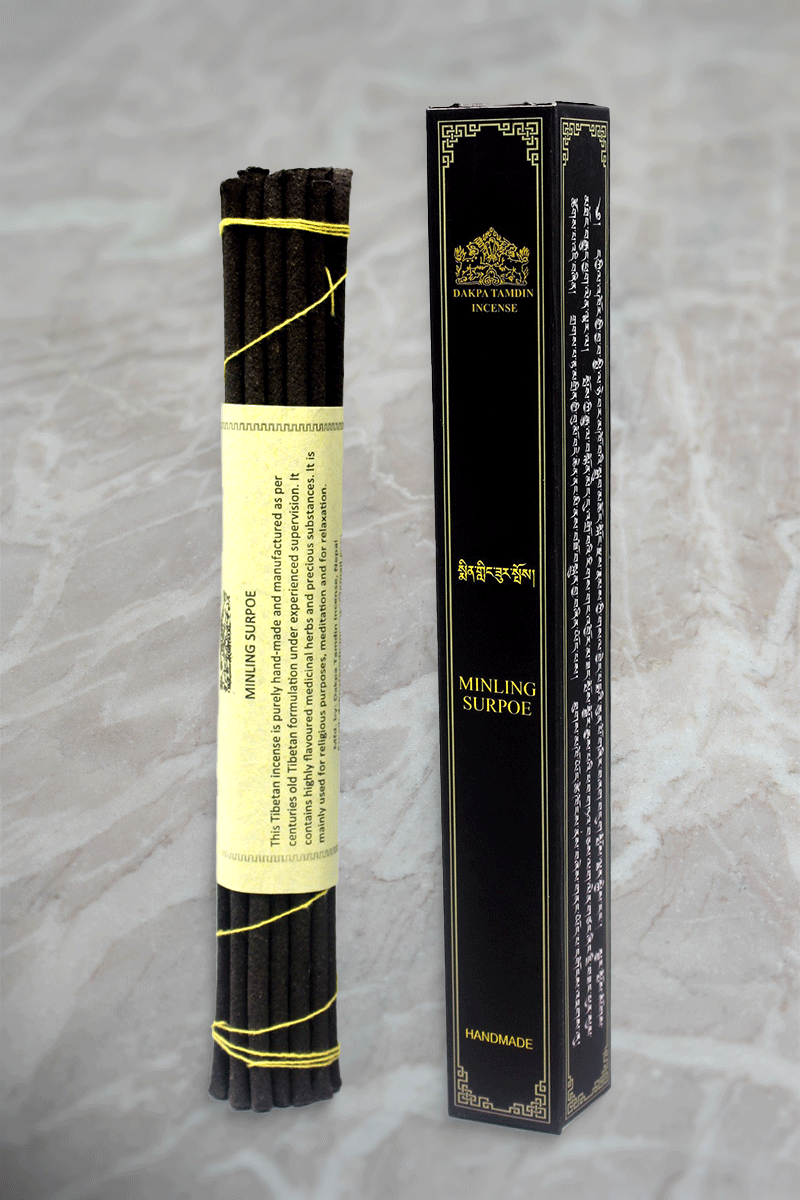 Minling Surpoe Dakpa Tamdin Natural Tibetan Incense Sticks