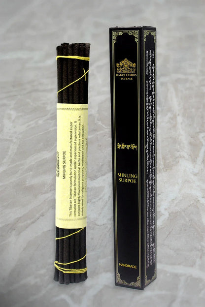 Minling Surpoe Dakpa Tamdin Natural Tibetan Incense Sticks - Vajracrafts