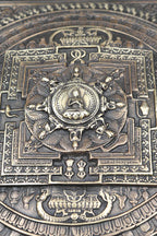 Antique Tibetan Buddhist Mandala Thangka Wall hanging - Vajracrafts