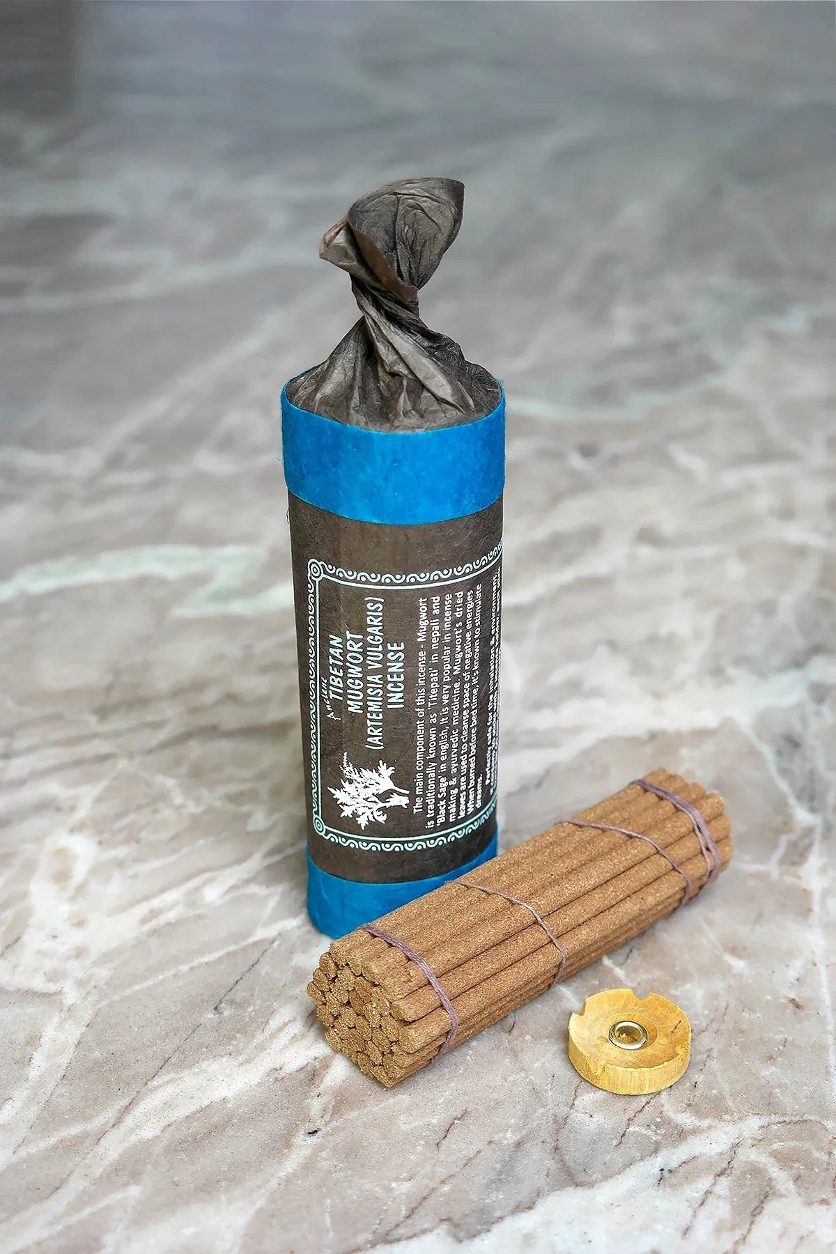 Ancient Tibetan Mugwort Incense Sticks, Traditional Natural handmade Incense - Vajracrafts