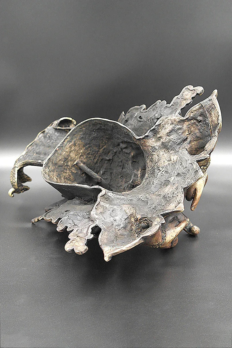 Ganesh Face Wall Hanging in Copper - Vajracrafts