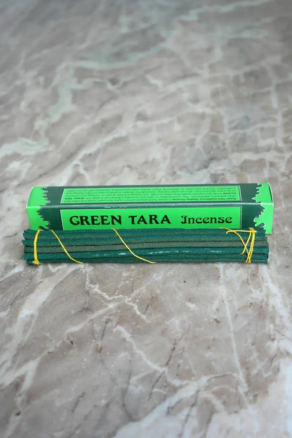 Green Tara Traditional Tibetan Incense Sticks, set of three packs - Vajracrafts