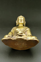 Handmade Shakyamuni Buddha Statue, Idol Antique Finish 5.5" - Vajracrafts