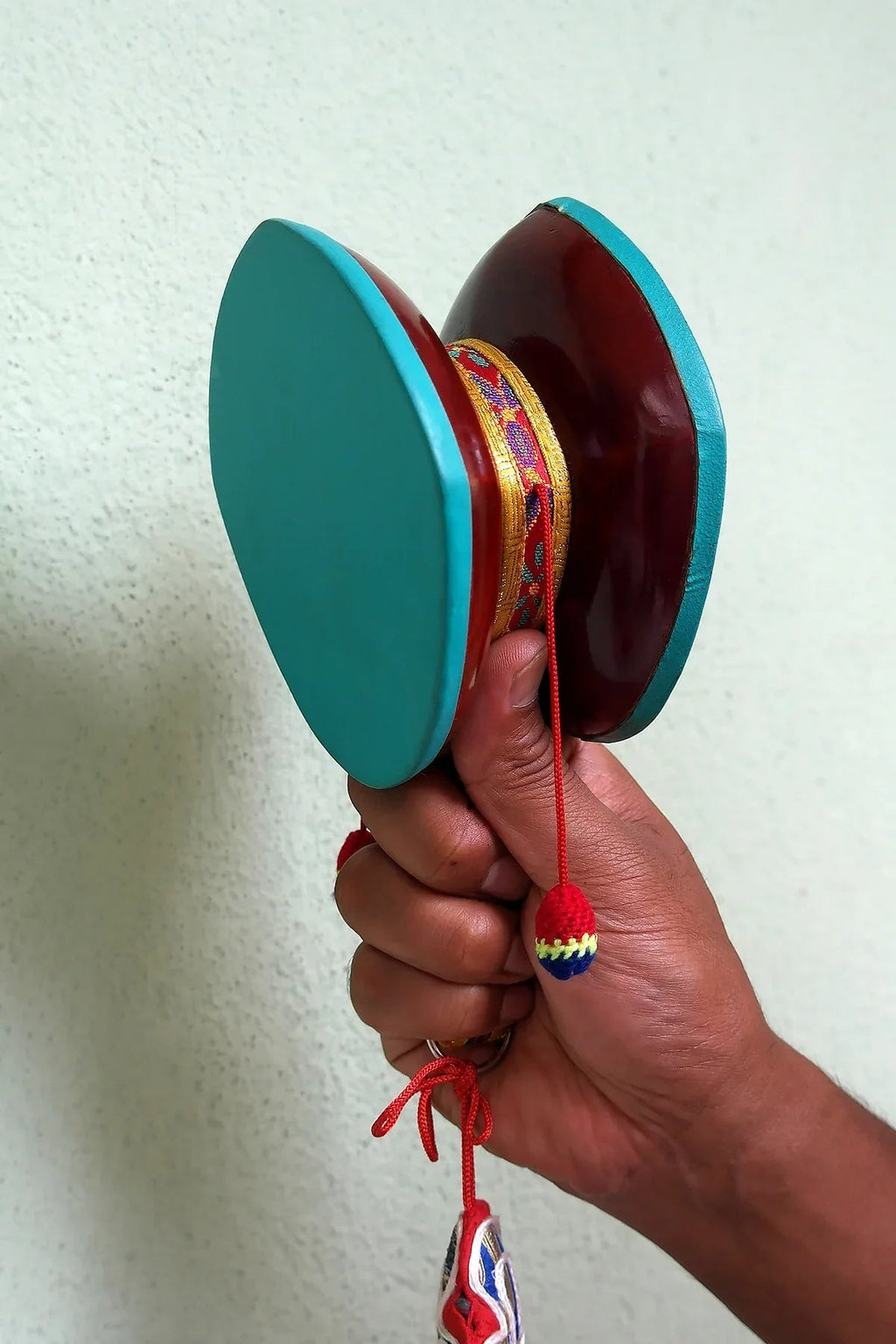 Handmade Buddhist Ritual Wooden Chod Drum - Vajracrafts