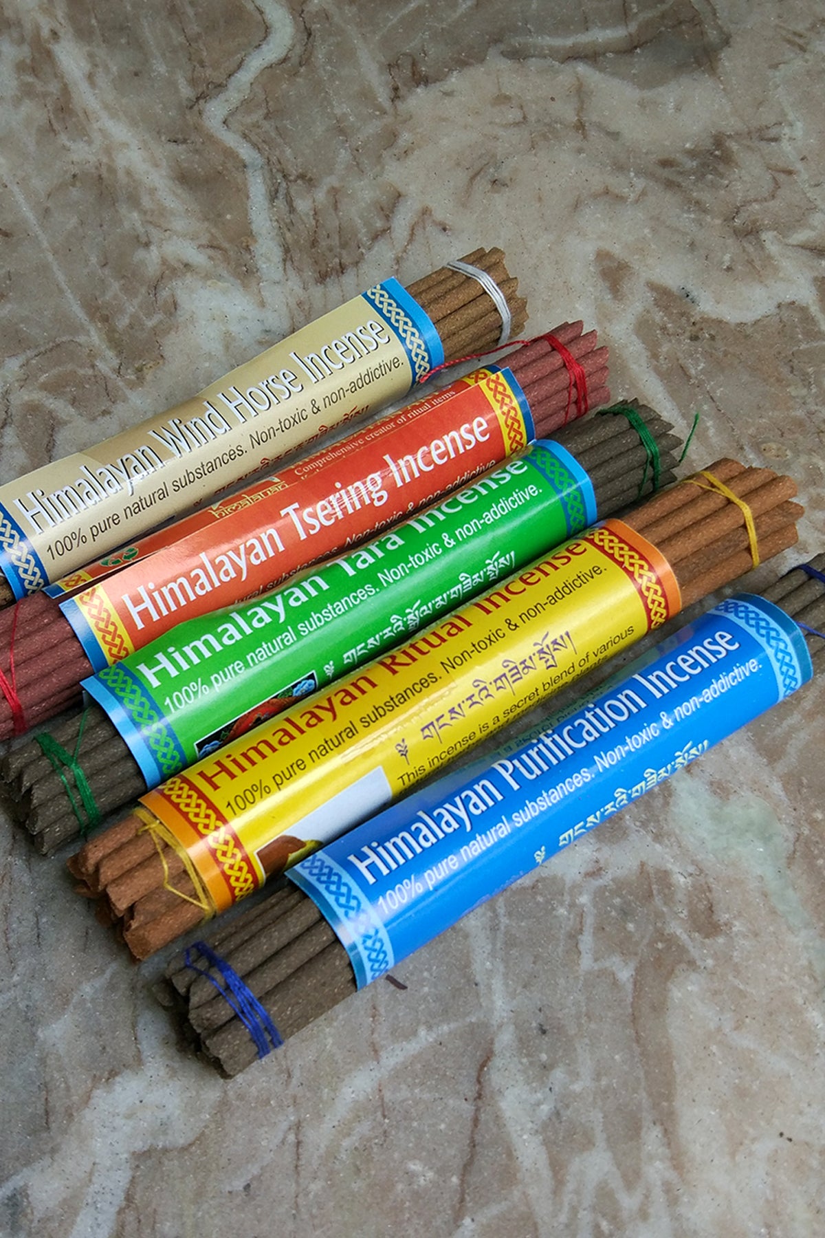 Set of 5 Mix Himalayan Incense Gift Set Handmade Incense Sticks, large