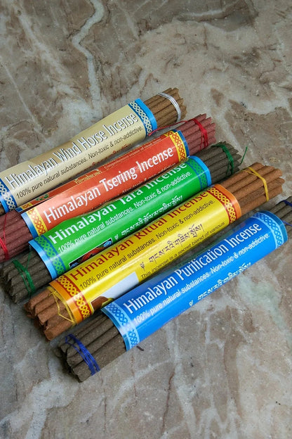 Set of 5 Mix Himalayan Incense Gift Set Handmade Incense Sticks, large - Vajracrafts