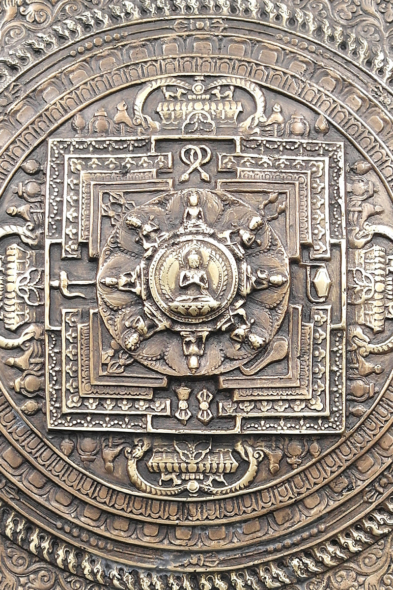 Antique Tibetan Buddhist Mandala Thangka Wall hanging