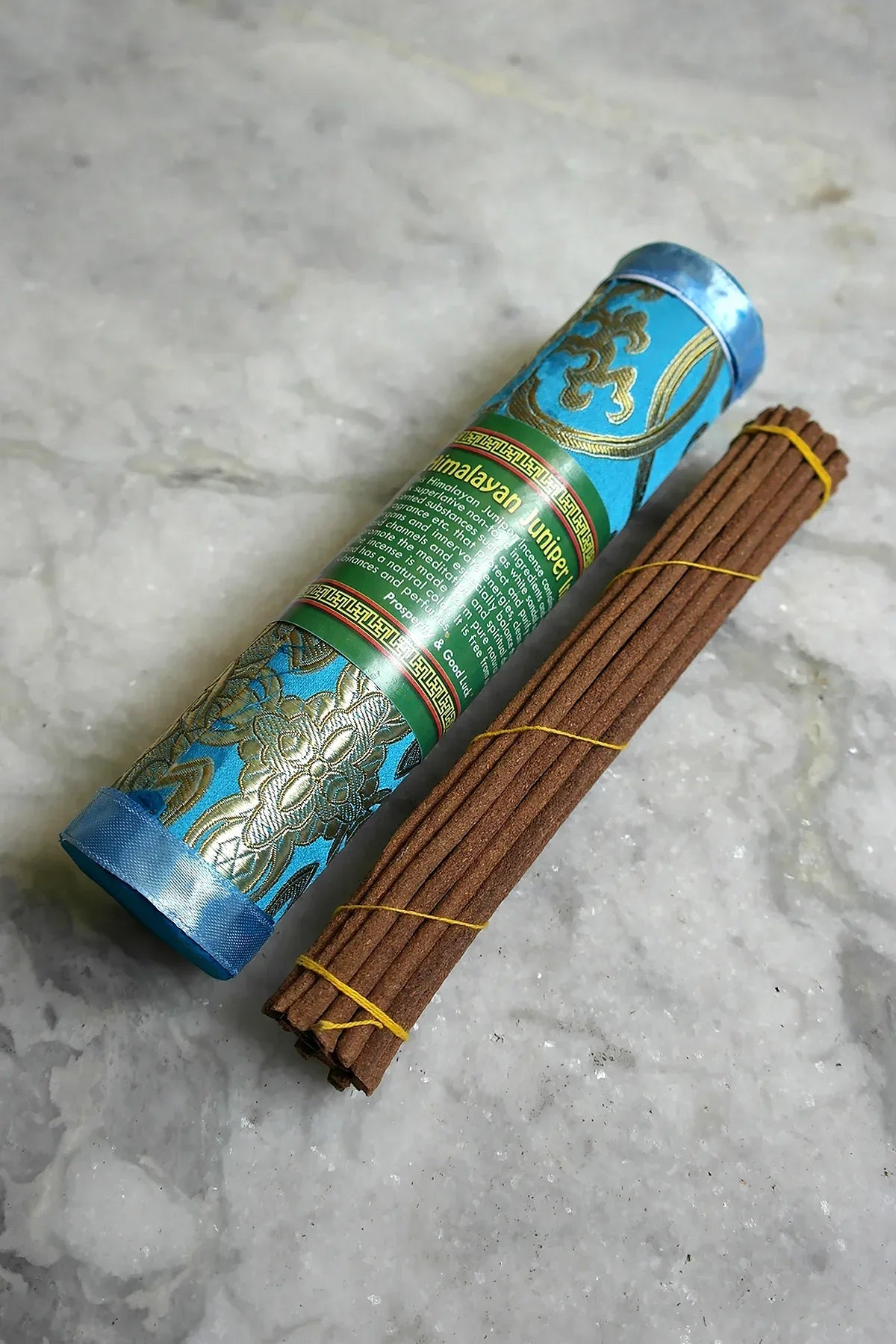 Java Incense Himalayan Juniper Incense in brocade pack | Vajracrafts