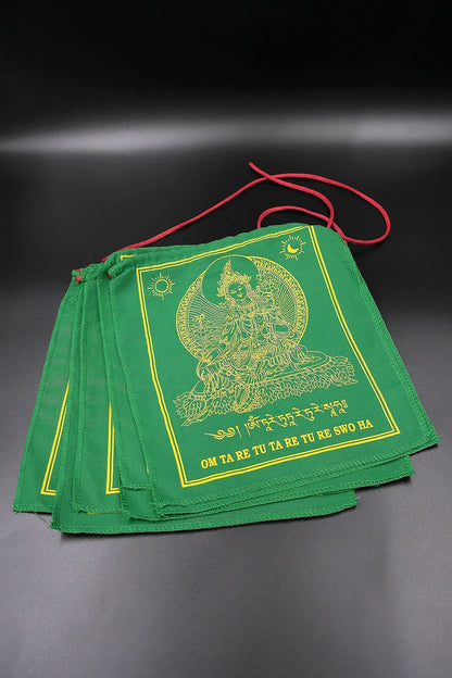 Green Tara Tibetan Prayer Flags - Vajracrafts