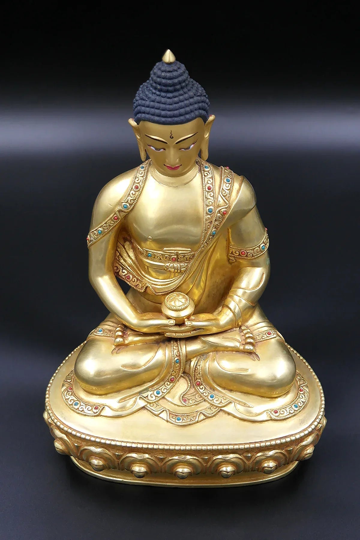 Amitabha Buddha Statue from Boudhanath 9" - Vajracrafts