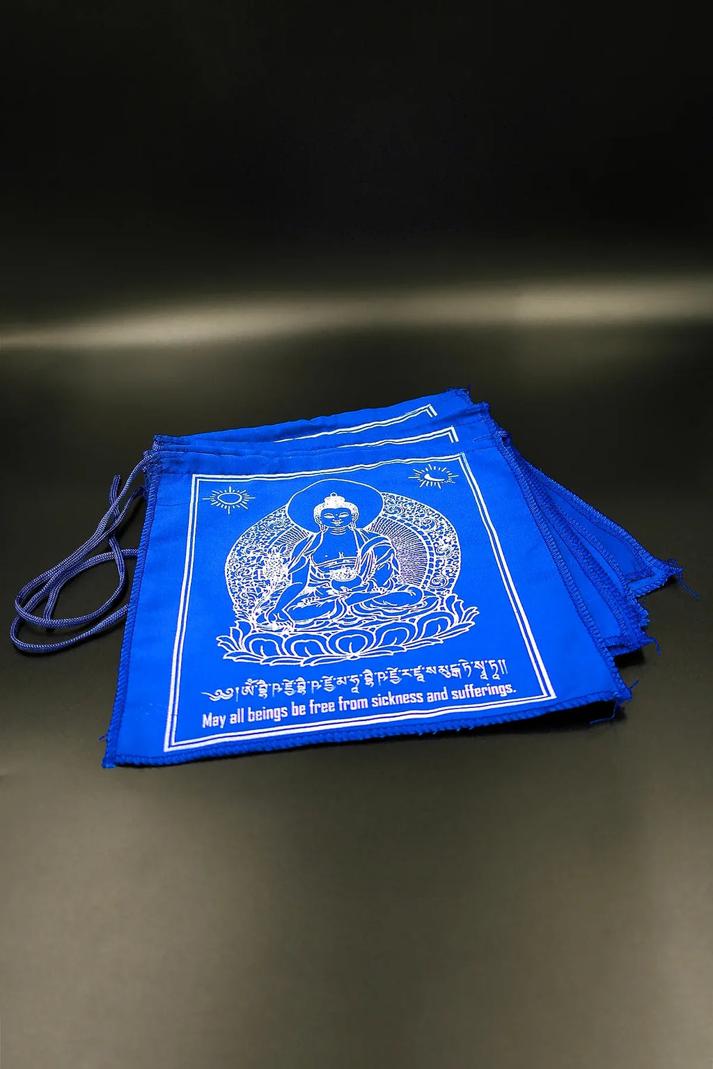 Medicine Buddha blue Prayer Flags - Vajracrafts