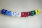 Eight Auspicious Symbols Tibetan Prayer Flags - Vajracrafts