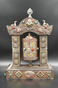 Om mane peme hum in Potala Design prayer wheel - Vajracrafts