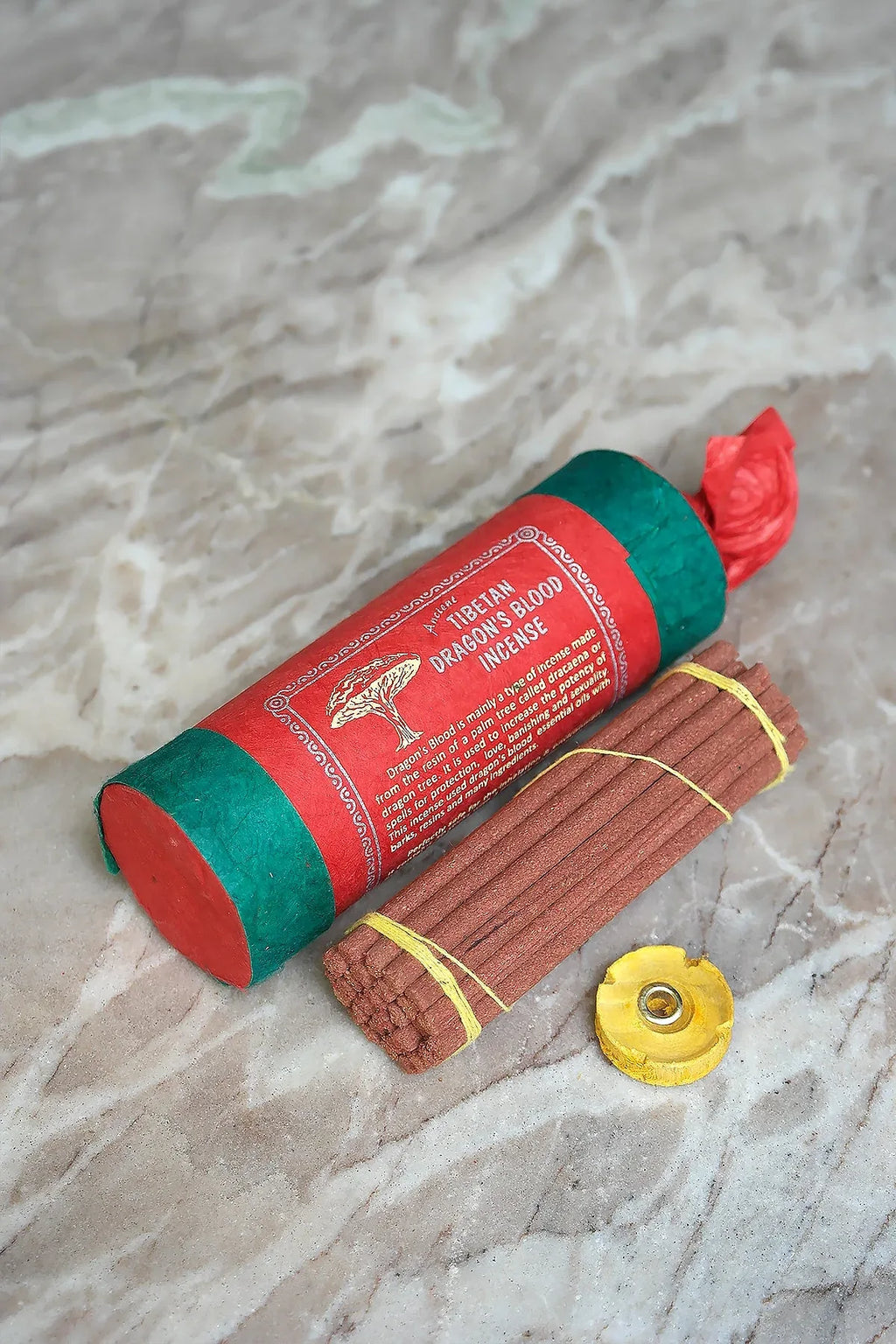 Ancient Tibetan Dragon Blood Incense Sticks, Traditional Incense handmade - Vajracrafts