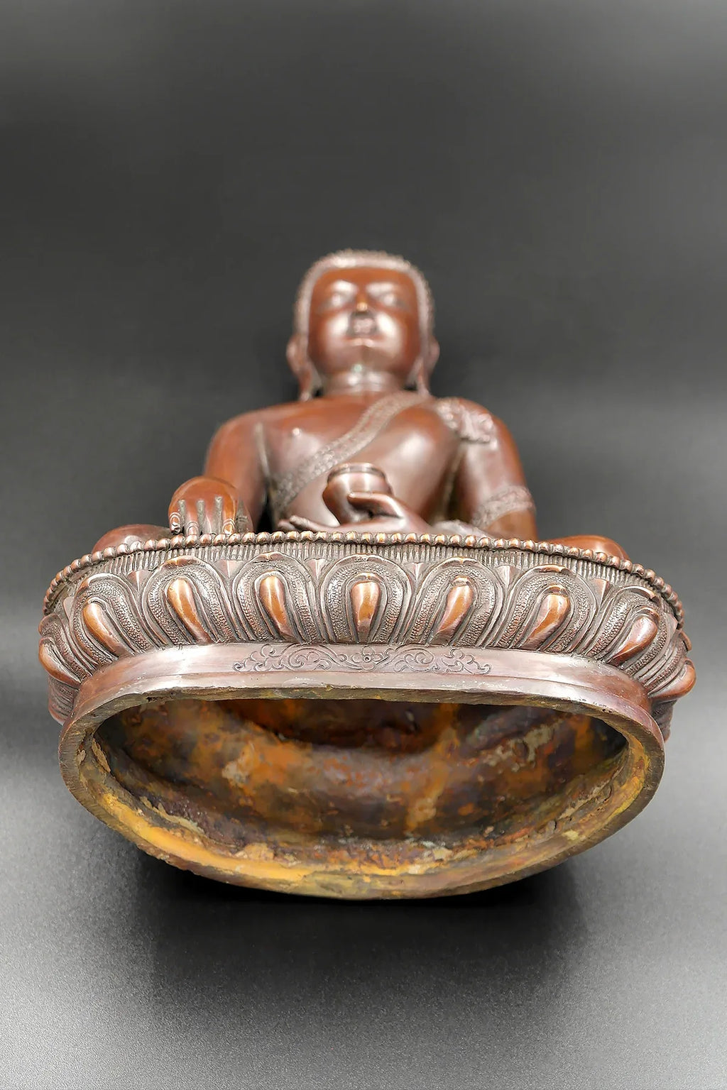 Copper Alloy Nepalese Shakyamuni Buddha Statue 8" - Vajracrafts