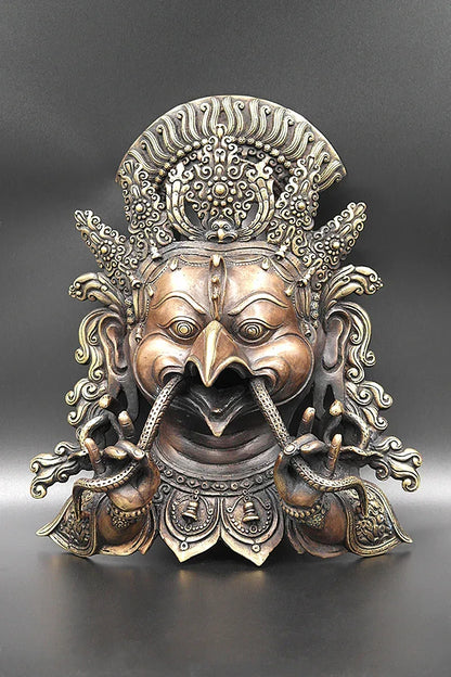 Garuda Face wall hanging, home décor Sculptures - Vajracrafts