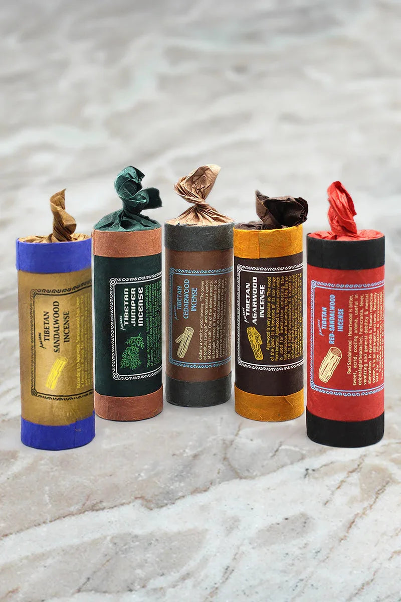 Ancient Tibetan Dhoop Incense Series, sandalwood, juniper, agarwood, cedar - Vajracrafts