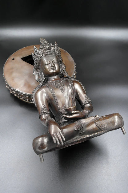 Crowned Shakyamuni Buddha Statue 14" - Vajracrafts