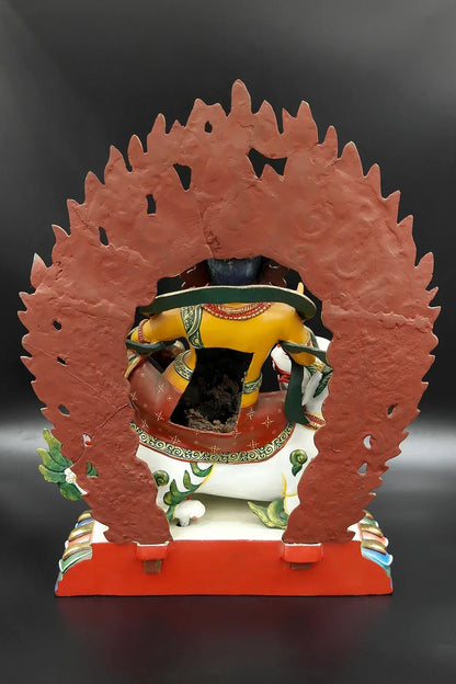 Hand painted Zambala Statue, Handmade Kubera Statue from Nepal - Vajracrafts