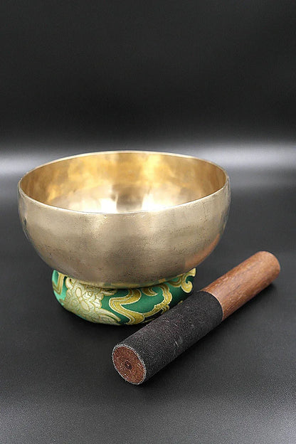 Hand Hammered Plain Singing bowl with Mallet 6.2" - Experience the Power of Sound Healing - Vajracrafts