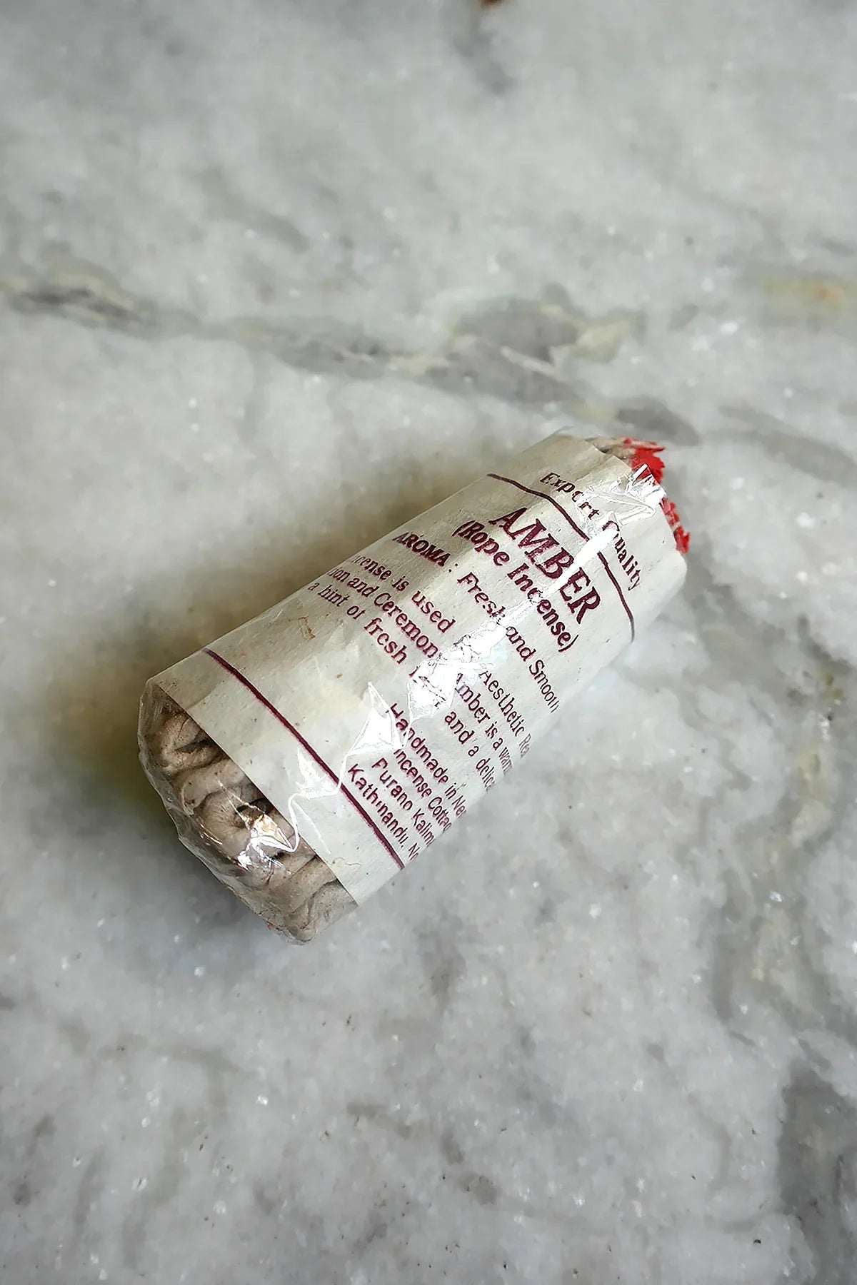 Amber Nepalese Rope Incense - Set of 6 - Vajracrafts