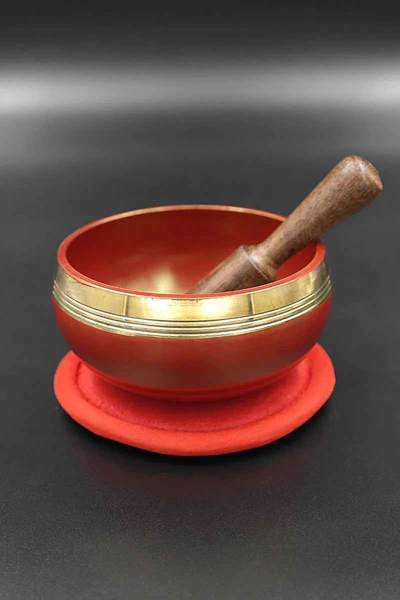 Root chakra (Muladhara) Singing Bowl, Meditation Practice Bowl, 3.2" - Vajracrafts