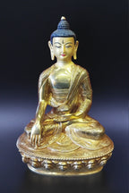 Hand Made Tibetan High quality Shakyamuni Buddha Statue 8" - Vajracrafts