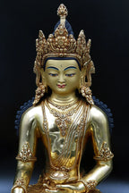 Crowned Shakyamuni Buddha Statue 12" - Vajracrafts