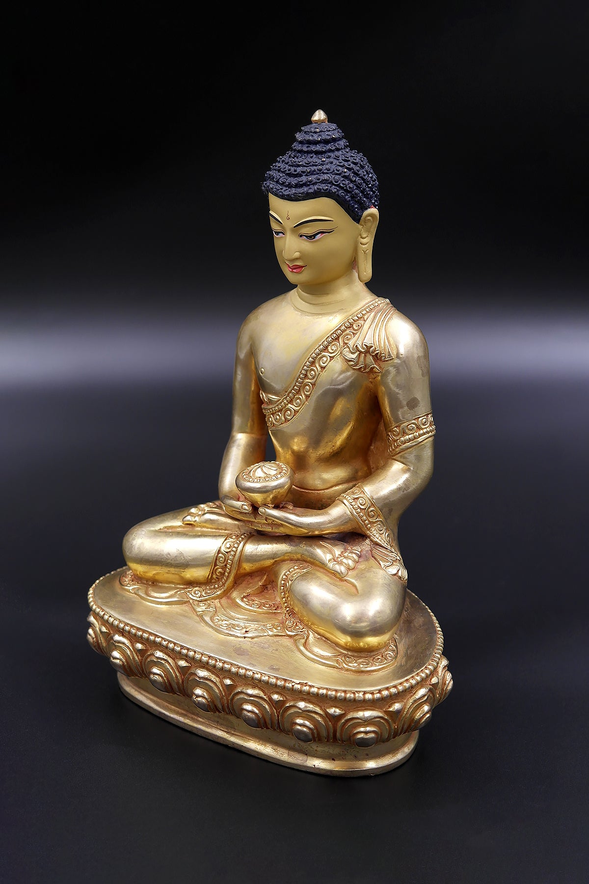 Handmade Amitabha Buddha Statue from Boudha 7"