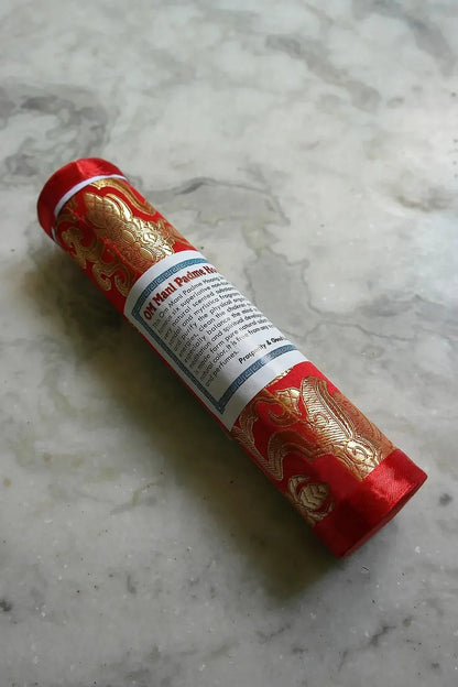 Om Mani Padme Hoong Incense in brocade pack - Vajracrafts