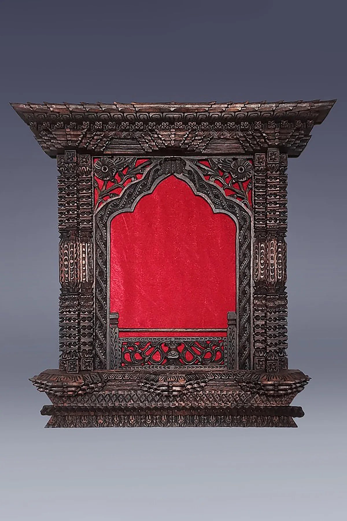 Handmade Wooden Photo Frame, Traditional Newari Handcrafted frame - Vajracrafts