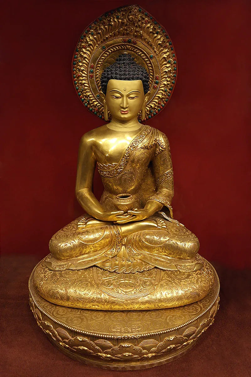 Masterpiece Amitabha Buddha Statue, 27" - Vajracrafts