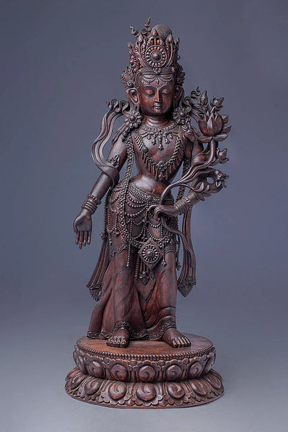 Masterpiece Buddhist Lord Padmapani Lokeshwor Statue from Nepal - Vajracrafts