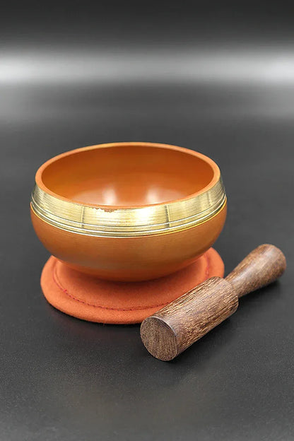 Sacral chakra (Svadhisthana) Chakra Singing Bowl, 3.2" - Vajracrafts